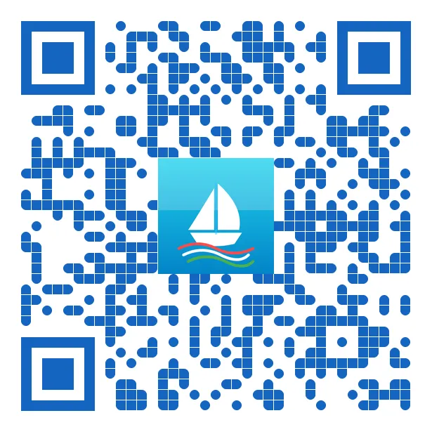 Hajóra fel! app letöltési QR kód – kishajó vizsgafelkészítő